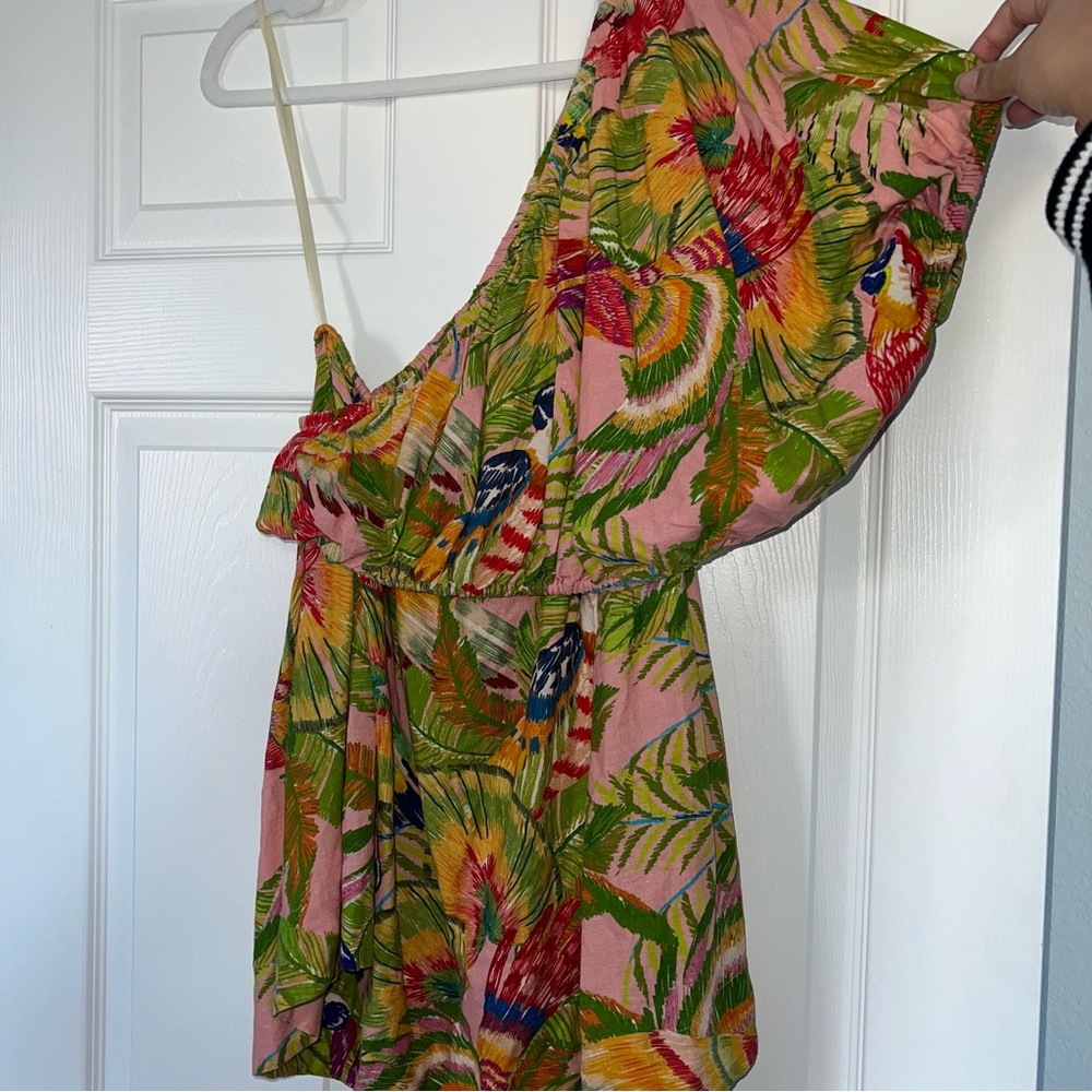Farm rio Macaw Leaves Mini Dress - Picture 10 of 16